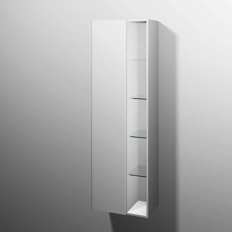 sanibel 5001 Stauraumschr. KF42001 Push drehbar 1T 550x1743x340mm Weiß-Matt/Soft
