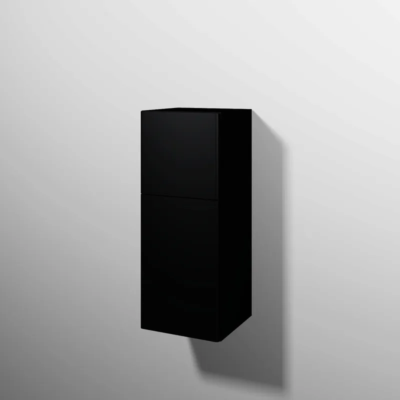 sanibel 5001 Mittelschr. KF42608L Push 1T/1AZ links 350x872x340mm Schwarz-Matt