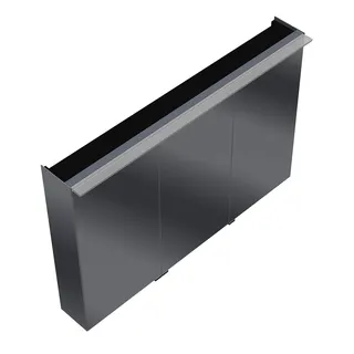 sanibel-Spiegelschrank FLEXPLUS SPUH120L LED 1206x800x200mm verspiegelt
