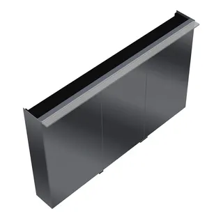 sanibel-Spiegelschrank FLEXPLUS SPUH130R LED 1306x800x200mm verspiegelt – Bild 1