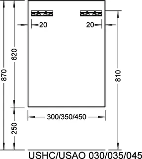 sanibel-Unterschrank 2.0 FLEX USHC030L links 300x620mm Basaltgrau – Bild 2