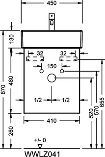 sanibel-Waschtisch-Unterbau 2.0 FLEX WWLZ041L 410mm breit Tür links Basaltgrau – Bild 3