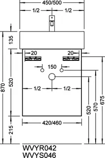 sanibel-Waschtisch-Unterbau 2.0 FLEX WVYR042L 420mm breit Tür links Basaltgrau – Bild 3