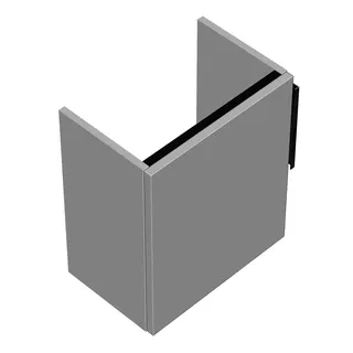 sanibel-Waschtisch-Unterbau 2.0 FLEX WYAE041L 410mm breit Tür links Weiß Matt