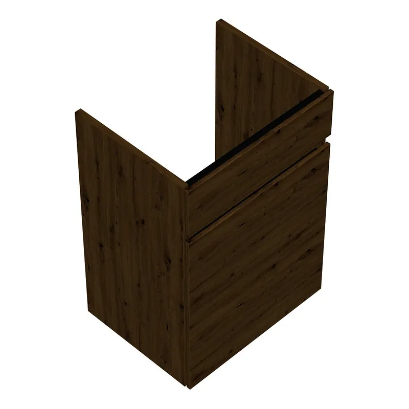 sanibel-Waschtisch-Unterbau FLEX PLUS WYAZ042L 420mm breit Tür links Eiche Urban
