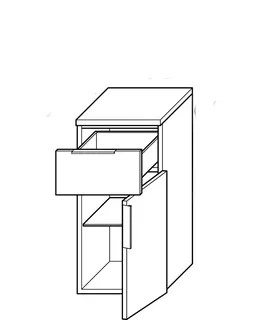 sanibel-Unterschrank 2.0 FLEX USJW030R rechts 300x620mm Basaltgrau – Bild 2