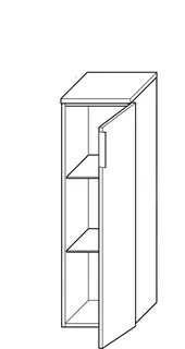 sanibel-Mittelschrank 2.0 FLEX UHZG030R rechts 300x980mm Basaltgrau – Bild 2