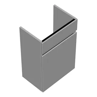 sanibel-Waschtisch-Unterbau FLEX PLUS WYBG041L 410mm breit Tür links Weiß Matt Lack