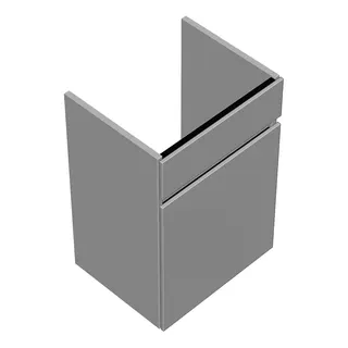 sanibel-Waschtisch-Unterbau FLEX PLUS WYBH041R 410mm breit Tür rechts Weiß Matt Lack