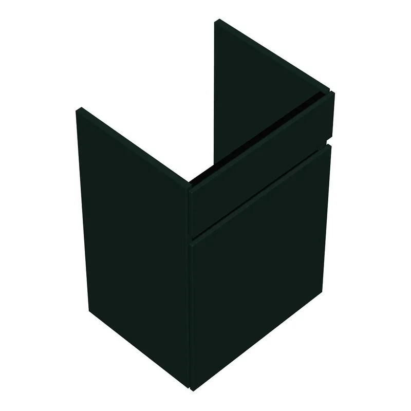 sanibel-Waschtisch-Unterbau FLEX PLUS WYBH041R 410mm breit Tür rechts Salbeigrau Lack