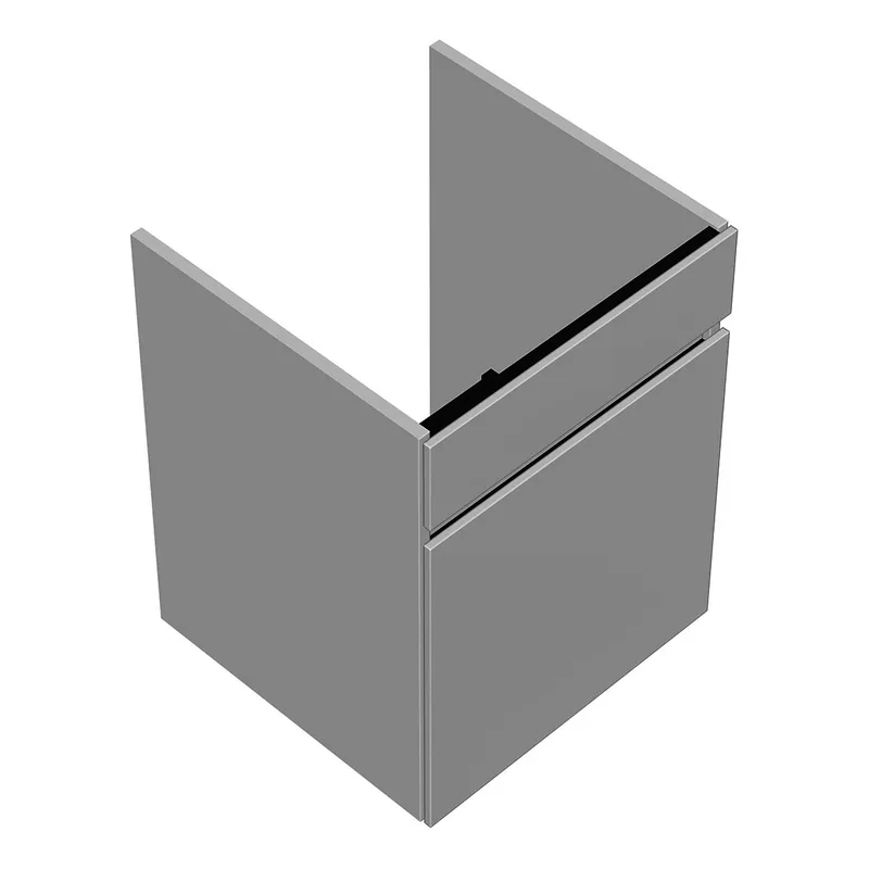 sanibel-Waschtisch-Unterbau FLEX PLUS WYBA046 460mm breit 1 Auszug Weiß Glänzend