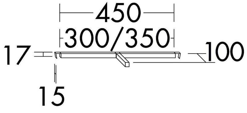 sanibel-Innenorganisation FLEX PLUS 1tlg ACEN035 für Auszüge 350mm breit Anthraz.