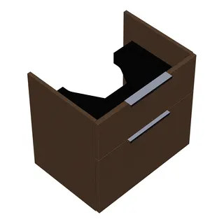 sanibel-Waschtisch-Unterbau 2.0 FLEX WXBE055 550mm breit Schubl/Auszug Basaltgrau