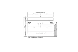 sanibel-Waschtisch-Unterbau 2.0 FLEX WVYO056 560mm breit Schubl/Auszug Basaltgrau – Bild 3