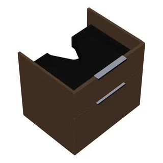 sanibel-Waschtisch-Unterbau 2.0 FLEX WWJK057 570mm breit Schubl/Auszug Basaltgrau