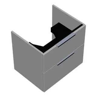 sanibel-Waschtisch-Unterbau 2.0 FLEX WYAA056 560mm breit Schubl/Auszug Weiß Matt