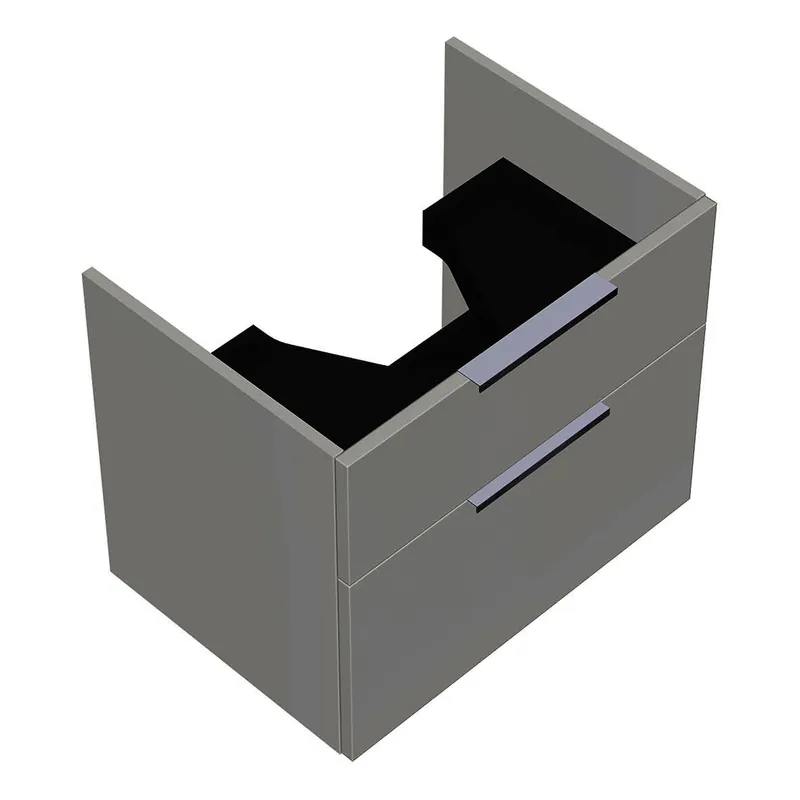 sanibel-Waschtisch-Unterbau 2.0 FLEX WXGT062 620mm breit Schubl/Auszug Weiß Glänzend