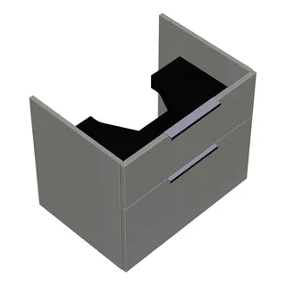 sanibel-Waschtisch-Unterbau 2.0 FLEX WXGT062 620mm breit Schubl/Auszug Weiß Glänzend