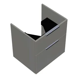 sanibel-Waschtisch-Unterbau 2.0 FLEX WYAD056 560mm breit Schubl/Auszug Weiß Glänzend