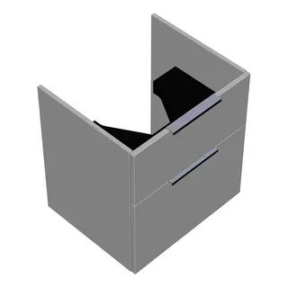 sanibel-Waschtisch-Unterbau 2.0 FLEX WYAG056 560mm breit Schubl/Auszug Weiß Matt – Bild 1