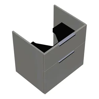 sanibel-Waschtisch-Unterbau 2.0 FLEX WYAG061 610mm breit Schubl/Auszug Weiß Glänzend