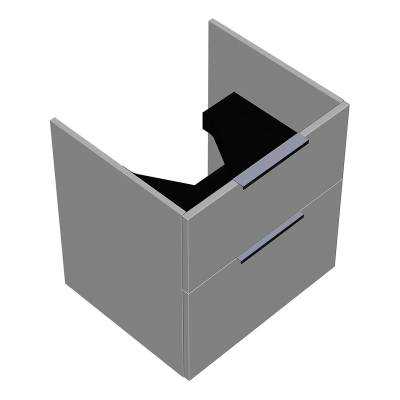 sanibel-Waschtisch-Unterbau 2.0 FLEX WYAI057 570mm breit Schubl/Auszug Weiß Matt