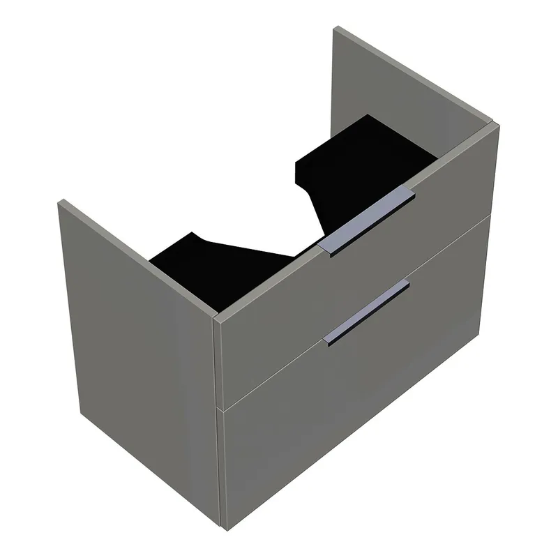 sanibel-Waschtisch-Unterbau 2.0 FLEX WYAD076 760mm breit Schubl/Auszug Weiß Glänzend