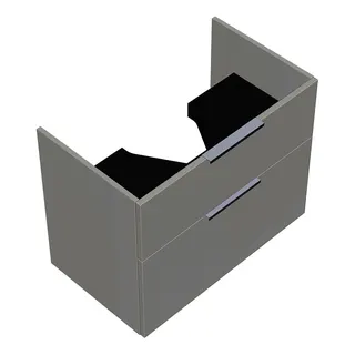sanibel-Waschtisch-Unterbau 2.0 FLEX WYAD076 760mm breit Schubl/Auszug Weiß Glänzend