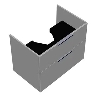 sanibel-Waschtisch-Unterbau 2.0 FLEX WYAI077 770mm breit Schubl/Auszug Weiß Matt