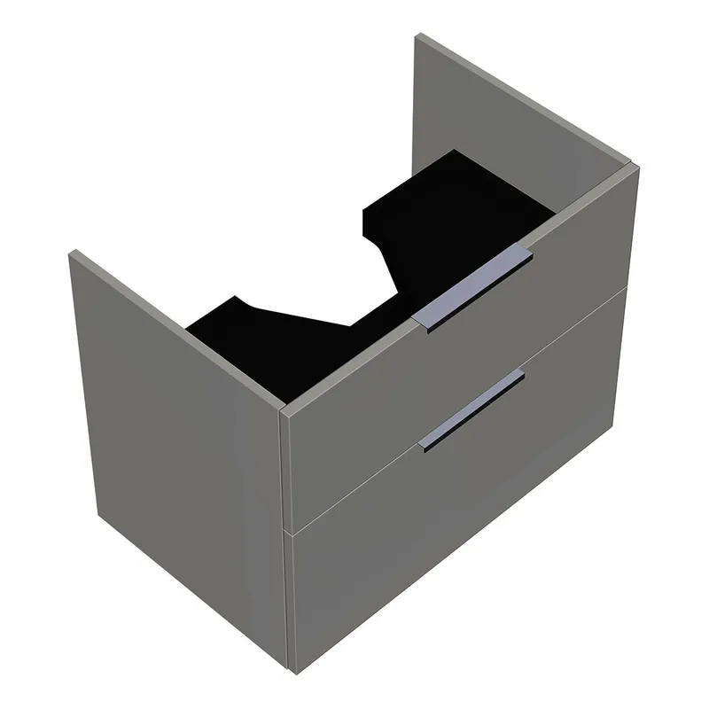 sanibel-Waschtisch-Unterbau 2.0 FLEX WYAI077 770mm breit Schubl/Auszug Weiß Glänzend