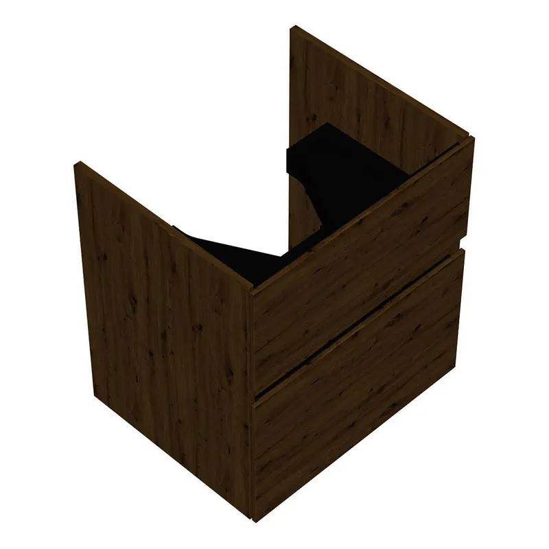 sanibel-Waschtisch-Unterbau FLEX PLUS WYAQ055 550mm breit Schubl/Auszug Eiche Urban