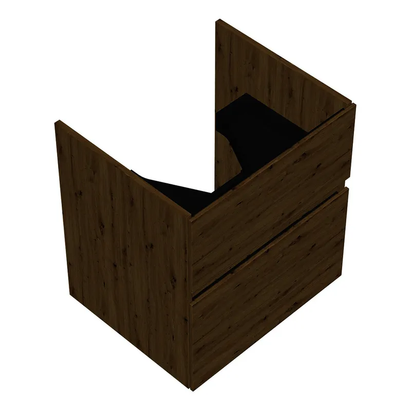 sanibel-Waschtisch-Unterbau FLEX PLUS WYAS055 550mm breit Schubl/Auszug Eiche Urban