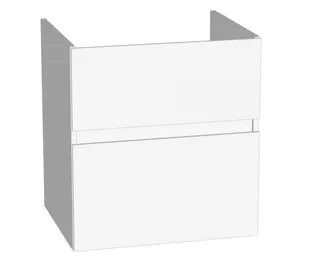 sanibel-Waschtisch-Unterbau FLEX PLUS WYBJ056 560mm breit Schubl/Auszug Weiß Glänzend
