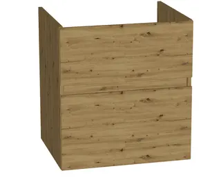 sanibel-Waschtisch-Unterbau FLEX PLUS WYBJ056 560mm breit Schubl/Auszug Eiche Urban
