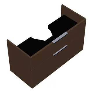 sanibel-Waschtisch-Unterbau 2.0 FLEX WXBE090 900mm breit Schubl/Auszug Basaltgrau