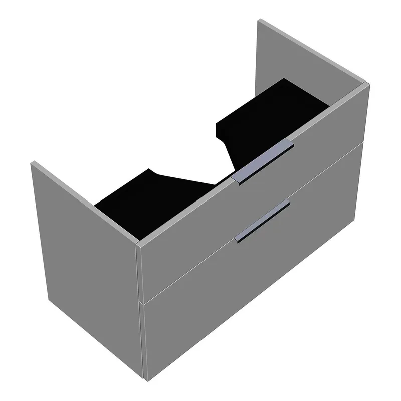 sanibel-Waschtisch-Unterbau 2.0 FLEX WYAG096 960mm breit Schubl/Auszug Weiß Matt