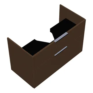 sanibel-Waschtisch-Unterbau 2.0 FLEX WYAG096 960mm breit Schubl/Auszug Basaltgrau