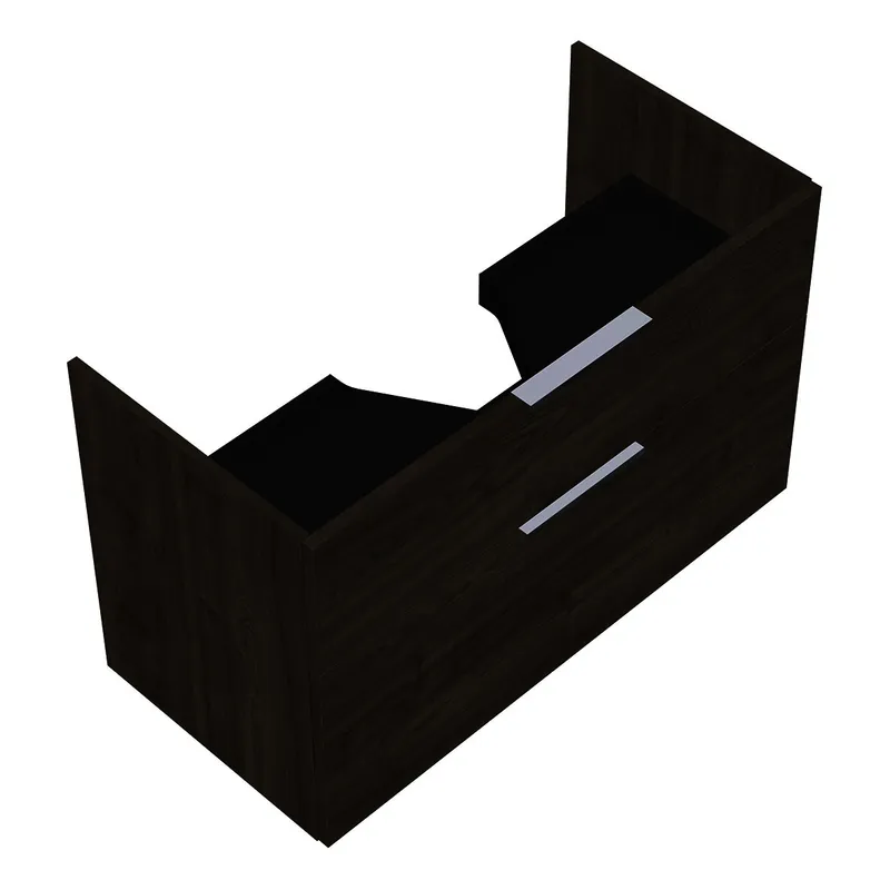 sanibel-Waschtisch-Unterbau 2.0 FLEX WYAG096 960mm breit Schubl/Auszug Marone Trüffel