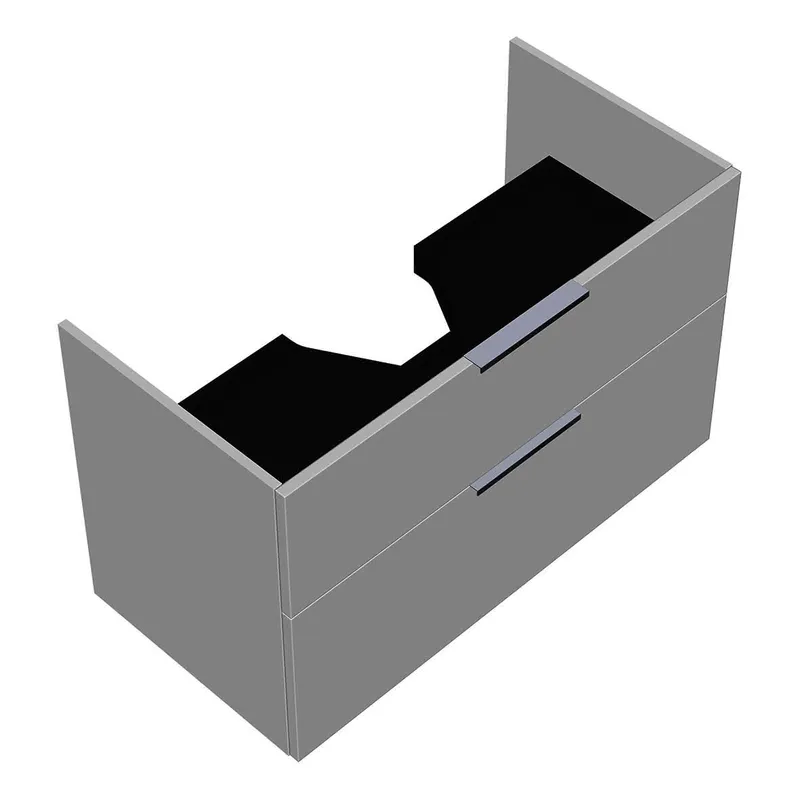 sanibel-Waschtisch-Unterbau 2.0 FLEX WYAI097 970mm breit Schubl/Auszug Weiß Matt
