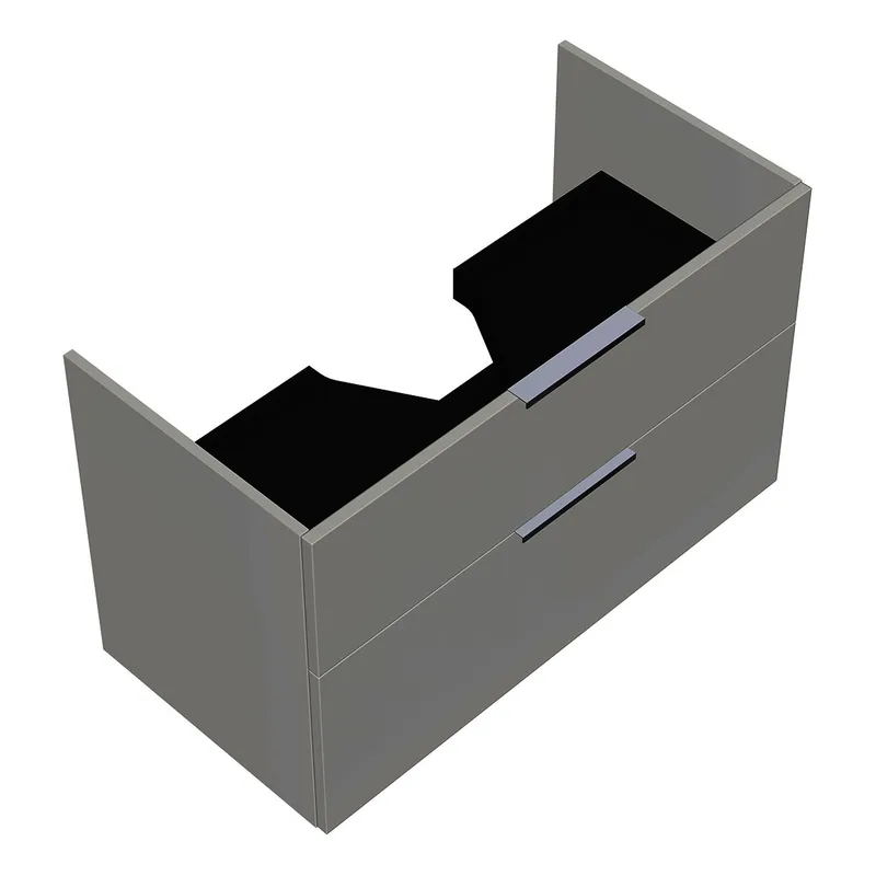 sanibel-Waschtisch-Unterbau 2.0 FLEX WYAI097 970mm breit Schubl/Auszug Weiß Glänzend