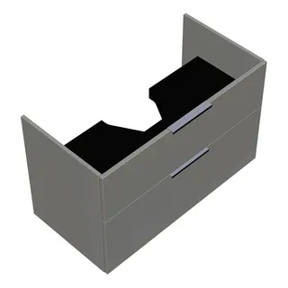 sanibel-Waschtisch-Unterbau 2.0 FLEX WYAI097 970mm breit Schubl/Auszug Weiß Glänzend