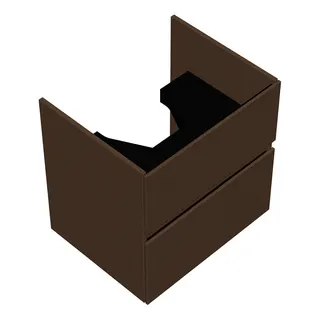 sanibel-Waschtisch-Unterbau FLEX PLUS WYAN060 600mm breit Schubl/Auszug Basaltgrau – Bild 1