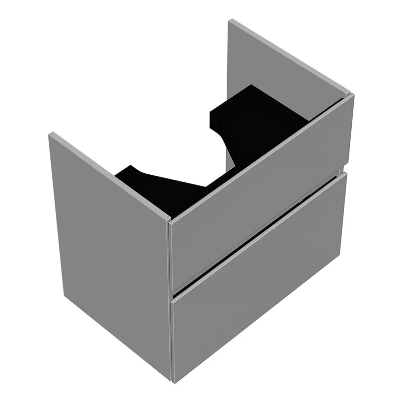 sanibel-Waschtisch-Unterbau FLEX PLUS WYBF065 650mm breit Schubl/Auszug Weiß Matt