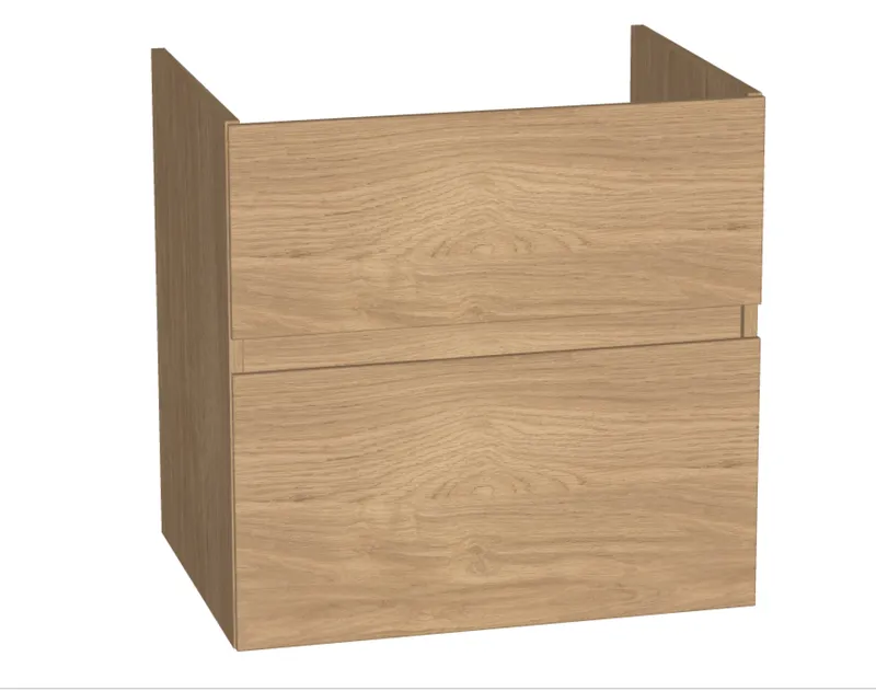 sanibel-Waschtisch-Unterbau FLEX PLUS WYBJ061 610mm breit Schubl/Auszug Eiche Cashmere