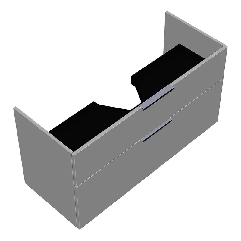 sanibel-Waschtisch-Unterbau 2.0 FLEX WYAG116 1160mm breit Schubl/Auszug Weiß Matt