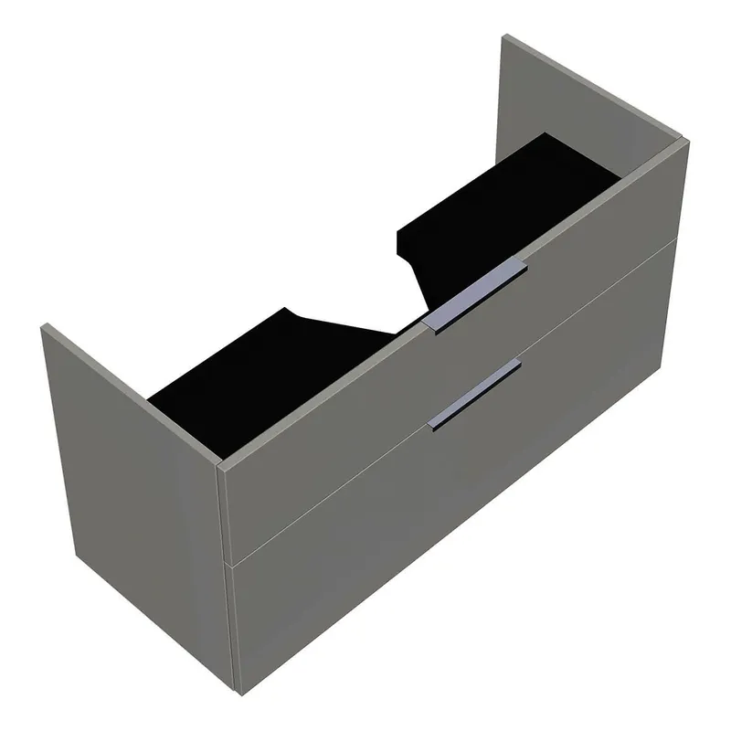 sanibel-Waschtisch-Unterbau 2.0 FLEX WYAG116 1160mm breit Schubl/Auszug Weiß Glänzend