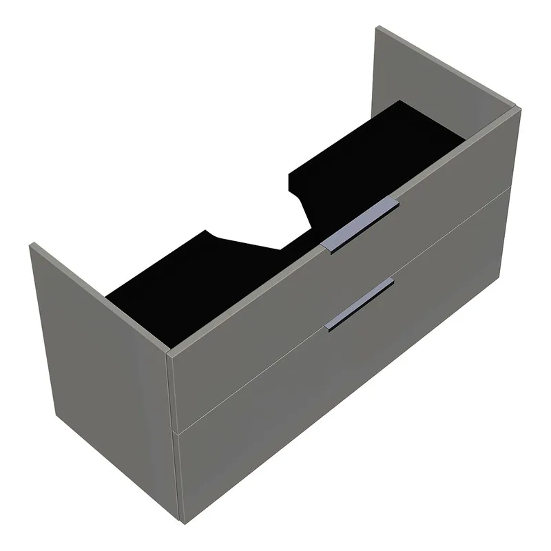 sanibel-Waschtisch-Unterbau 2.0 FLEX WYAI117 1170mm breit Schubl/Auszug Weiß Glänzend