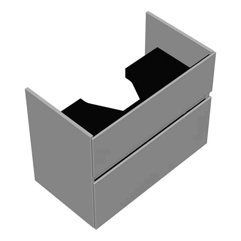 sanibel-Waschtisch-Unterbau FLEX PLUS WYAM077 770mm breit Schubl/Auszug Weiß Glänzend