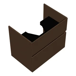 sanibel-Waschtisch-Unterbau FLEX PLUS WYAW070 700mm breit Schubl/Auszug Basaltgrau – Bild 1