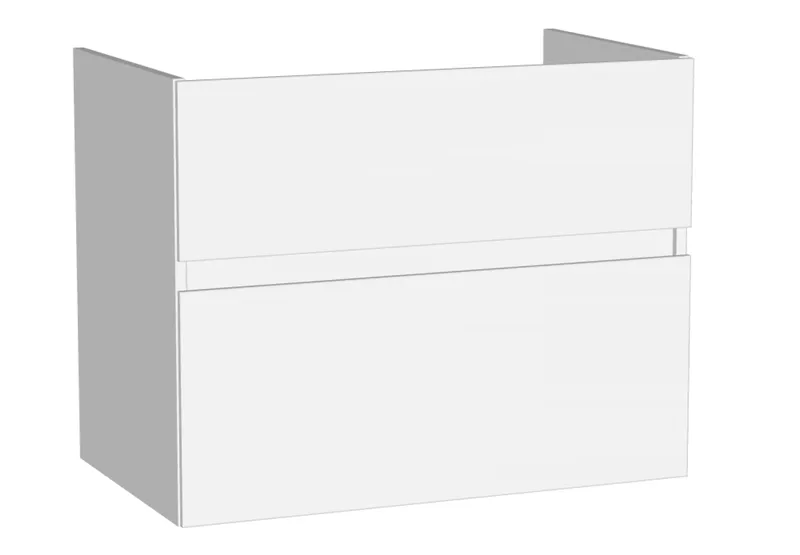 sanibel-Waschtisch-Unterbau FLEX PLUS WYBJ076 760mm breit Schubl/Auszug Weiß Glänzend